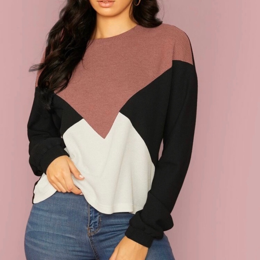 NEW Casual Textured TEE long-sleeve